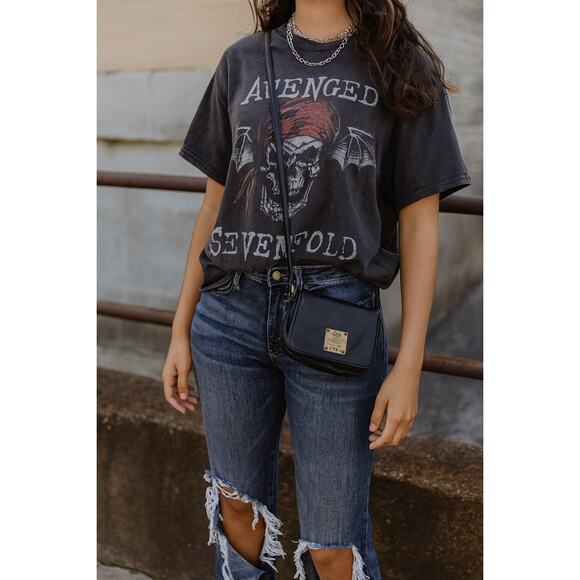 MCM Handbags - MCM Mini Visetos Crossbody Bag Micro Monogram Purse Black Coated Canvas Small